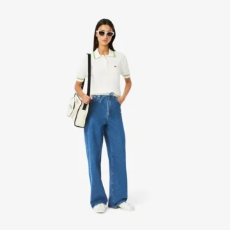 Jeans in denim a gamba larga da donna Jeans in denim a gamba larga da donna