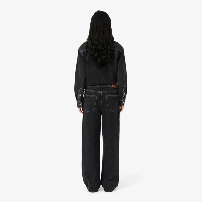 Jeans in denim a gamba larga da donna Jeans in denim a gamba larga da donna