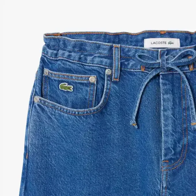 Jeans in denim a gamba larga da donna Jeans in denim a gamba larga da donna