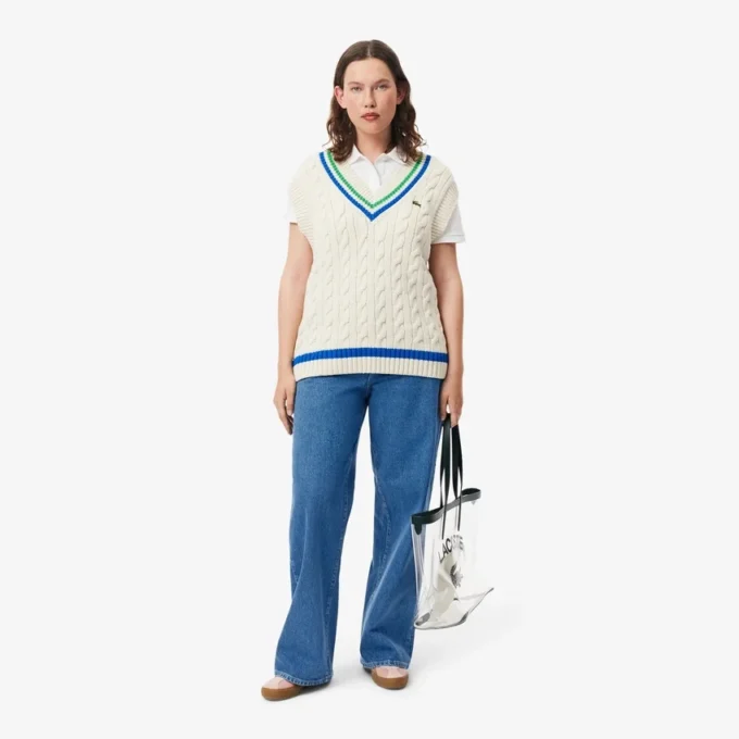 Jeans in denim a gamba larga da donna Jeans in denim a gamba larga da donna