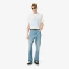 Jeans in denim da uomo a 5 tasche dal taglio ampio Jeans in denim da uomo a 5 tasche dal taglio ampio