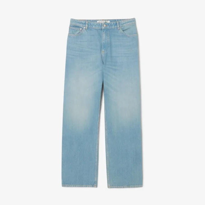Jeans in denim da uomo a 5 tasche dal taglio ampio Jeans in denim da uomo a 5 tasche dal taglio ampio