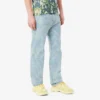 Jeans in denim da uomo a taglio dritto con motivo stampato Jeans in denim da uomo a taglio dritto con motivo stampato