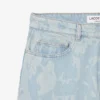 Jeans in denim da uomo a taglio dritto con motivo stampato Jeans in denim da uomo a taglio dritto con motivo stampato