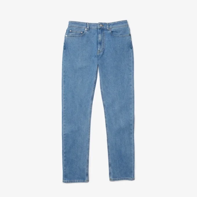 Jeans in denim di cotone elasticizzato slim fit da uomo Jeans in denim di cotone elasticizzato slim fit da uomo
