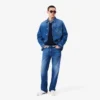 Jeans indaco da uomo a 5 tasche e taglio dritto Jeans indaco da uomo a 5 tasche e taglio dritto