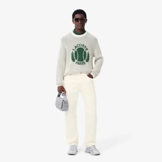 Jeans indaco da uomo a 5 tasche e taglio dritto