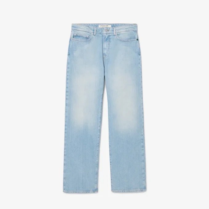 Jeans indaco da uomo a 5 tasche e taglio dritto Jeans indaco da uomo a 5 tasche e taglio dritto
