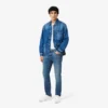 Jeans indaco slim fit a 5 tasche da uomo Jeans indaco slim fit a 5 tasche da uomo