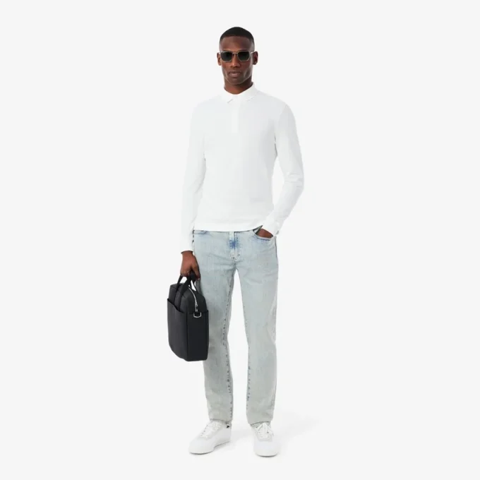 Jeans indaco slim fit a 5 tasche da uomo Jeans indaco slim fit a 5 tasche da uomo