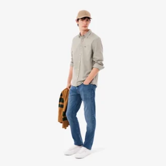 Jeans indaco slim fit a 5 tasche da uomo