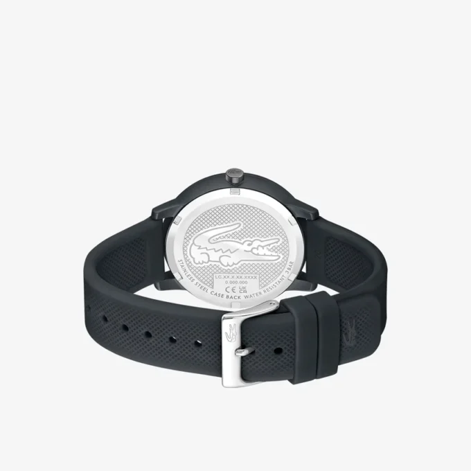 Lacoste.12.12 Orologio a 3 lancette in silicone nero