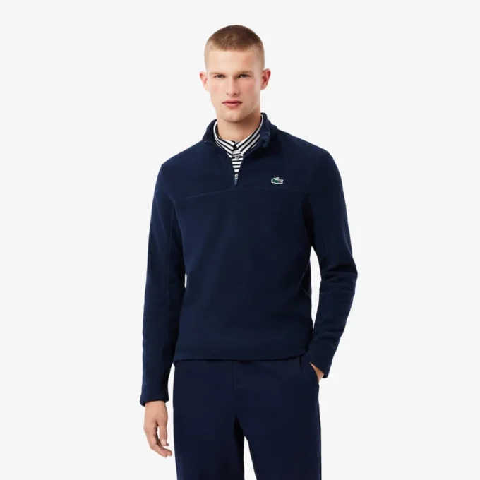 Maglia da golf da uomo in pile con zip a un quarto Maglia da golf da uomo in pile con zip a un quarto
