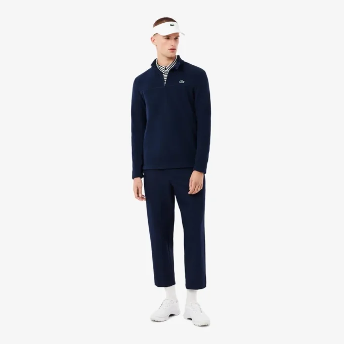 Maglia da golf da uomo in pile con zip a un quarto Maglia da golf da uomo in pile con zip a un quarto