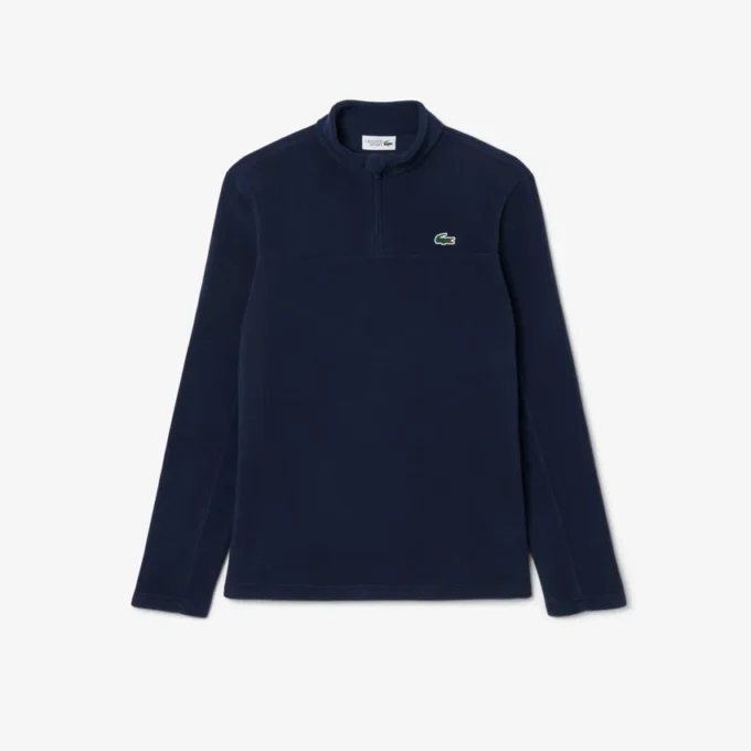 Maglia da golf da uomo in pile con zip a un quarto Maglia da golf da uomo in pile con zip a un quarto