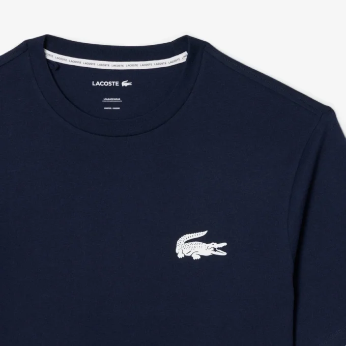 Maglia intima da uomo in cotone con stampa coccodrillo Maglia intima da uomo in cotone con stampa coccodrillo
