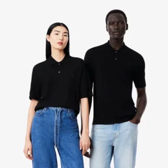 Maglia polo unisex a maniche corte in lana merino