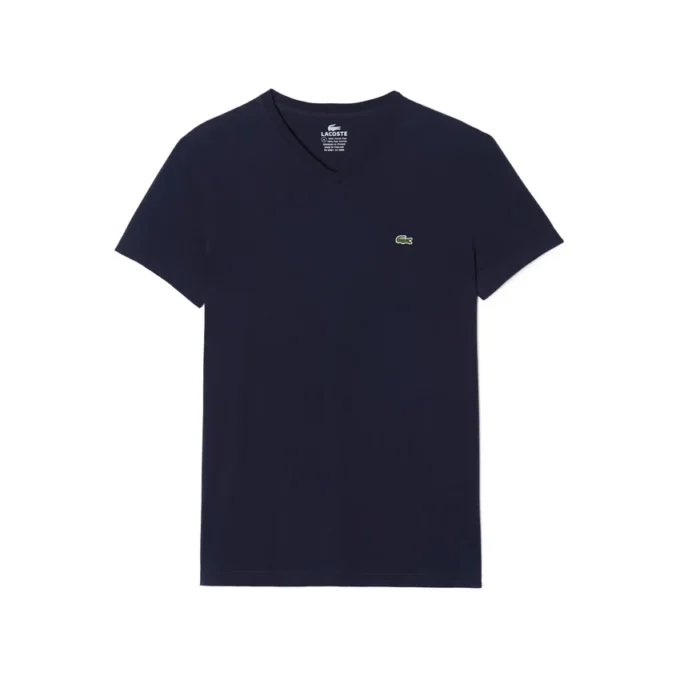 Maglietta con scollo a V in cotone Pima Maglietta con scollo a V in cotone Pima