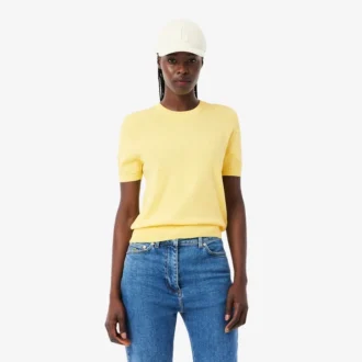 Maglione a maniche corte in maglia 3D
