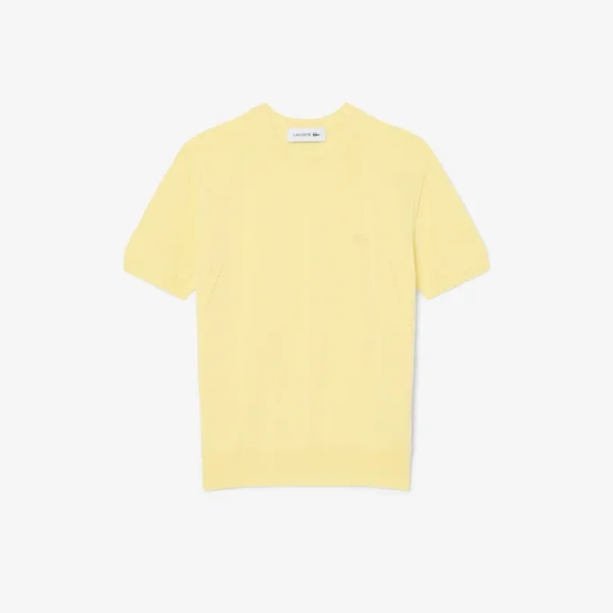 Maglione a maniche corte in maglia 3D Maglione a maniche corte in maglia 3D