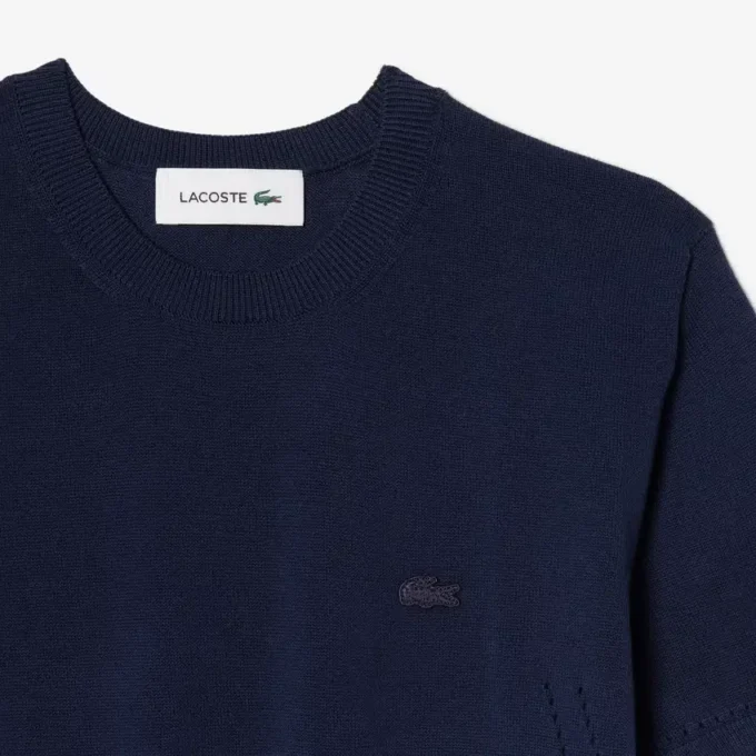 Maglione a maniche corte in maglia 3D Maglione a maniche corte in maglia 3D