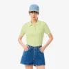 Maglione a righe con collo a polo in maglia a trecce Maglione a righe con collo a polo in maglia a trecce