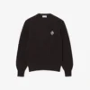 Maglione con badge in maglia a coste perlata Maglione con badge in maglia a coste perlata
