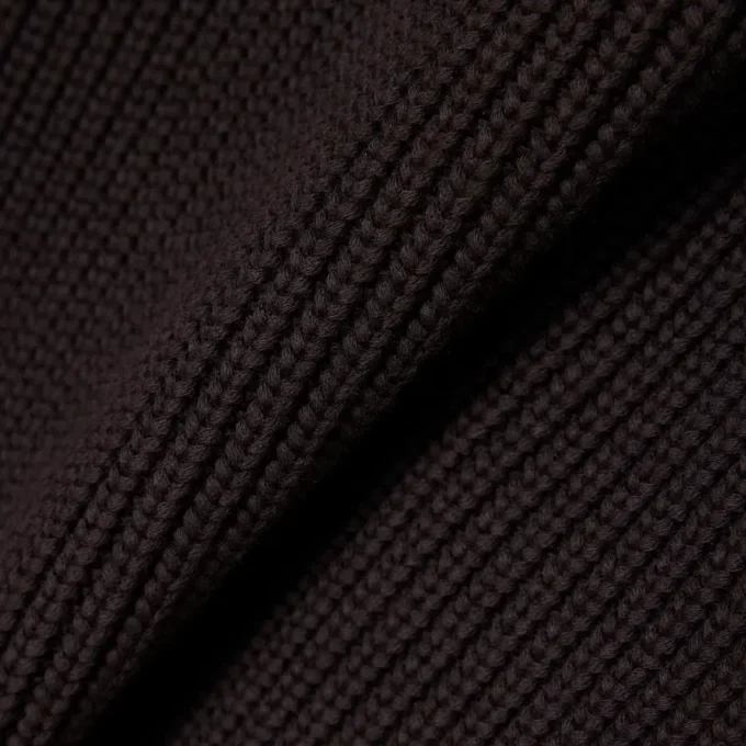 Maglione con badge in maglia a coste perlata Maglione con badge in maglia a coste perlata