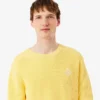 Maglione con badge in maglia a costine perlata Maglione con badge in maglia a costine perlata