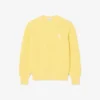 Maglione con badge in maglia a costine perlata Maglione con badge in maglia a costine perlata