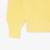 Maglione con badge in maglia a costine perlata Maglione con badge in maglia a costine perlata