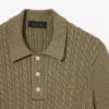 Maglione con collo a polo e lavorazione a trecce Runway Maglione con collo a polo e lavorazione a trecce Runway