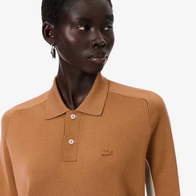 Maglione con collo a polo in misto lana della collezione Runway The Blend Maglione con collo a polo in misto lana della collezione Runway The Blend