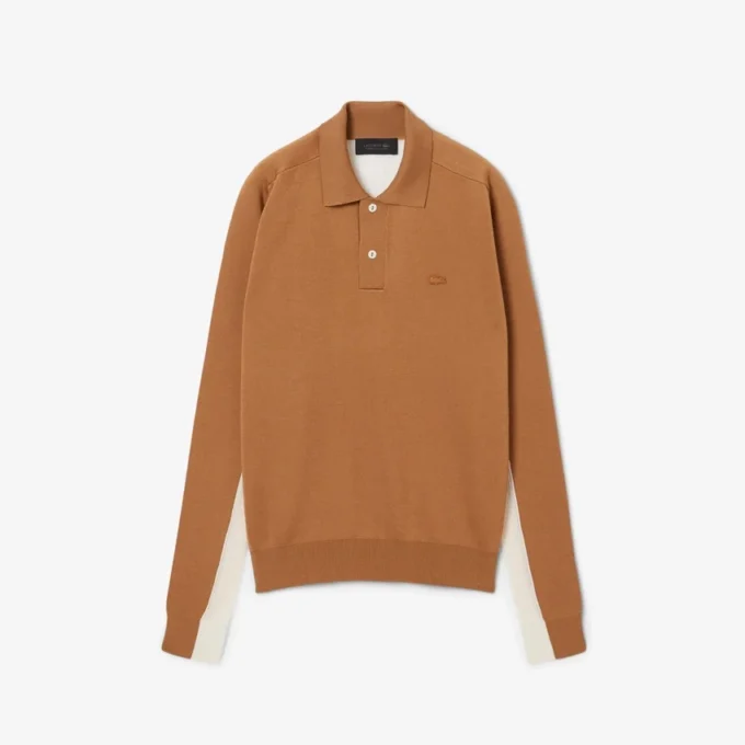 Maglione con collo a polo in misto lana della collezione Runway The Blend Maglione con collo a polo in misto lana della collezione Runway The Blend