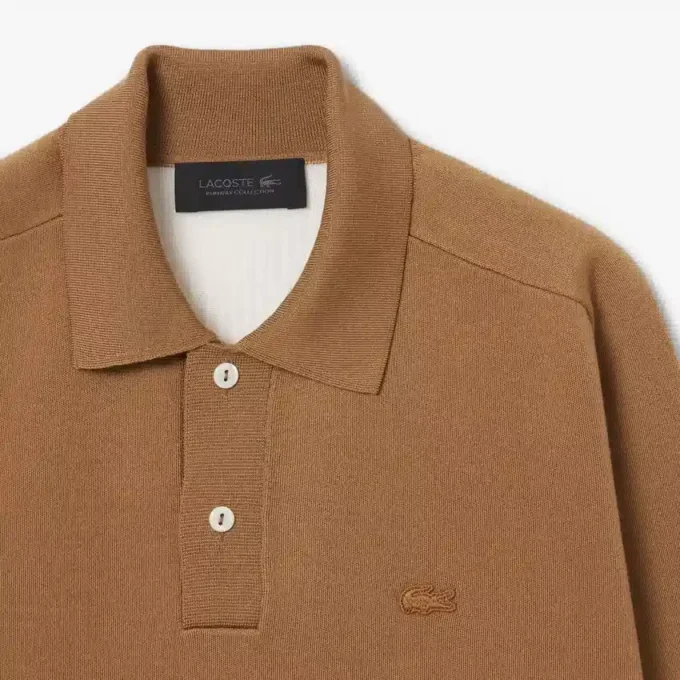 Maglione con collo a polo in misto lana della collezione Runway The Blend Maglione con collo a polo in misto lana della collezione Runway The Blend
