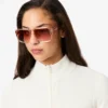 Maglione da donna a collo alto in maglia a coste 3D Maglione da donna a collo alto in maglia a coste 3D