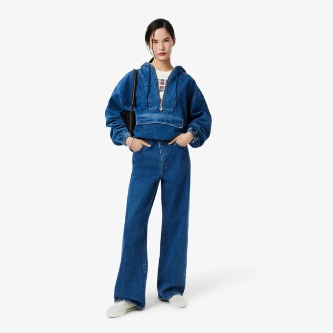 Maglione da donna a maniche corte in maglia a costine Maglione da donna a maniche corte in maglia a costine