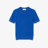 Maglione da donna a maniche corte in maglia a costine Maglione da donna a maniche corte in maglia a costine