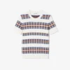 Maglione da donna a maniche corte in maglia a costine Maglione da donna a maniche corte in maglia a costine