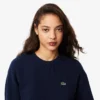 Maglione da donna in cotone a vestibilità comoda con collo a giro Maglione da donna in cotone a vestibilità comoda con collo a giro