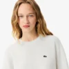 Maglione da donna in cotone con collo rotondo e vestibilità comoda Maglione da donna in cotone con collo rotondo e vestibilità comoda