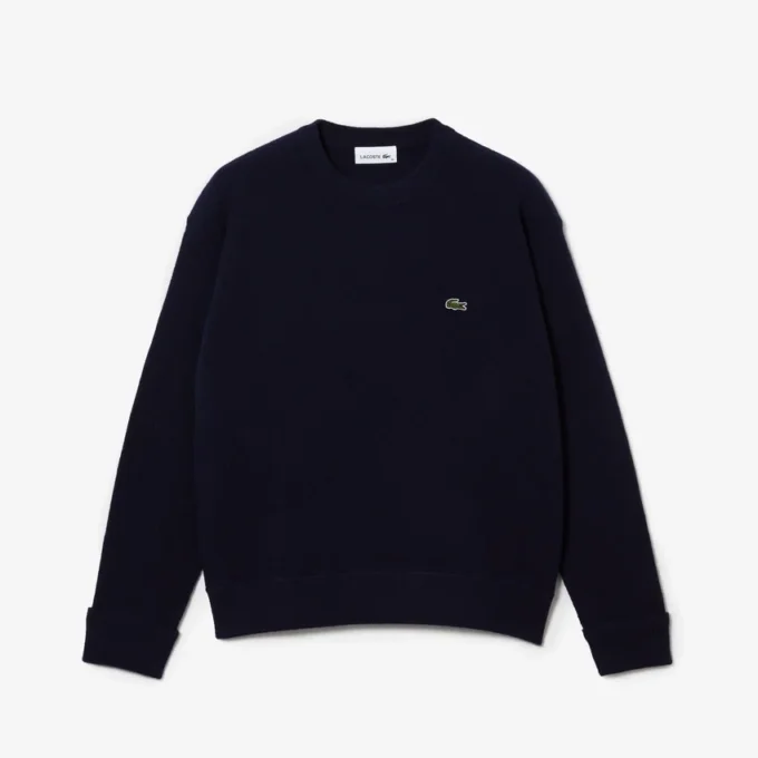 Maglione da donna in lana a maglia moss fit Maglione da donna in lana a maglia moss fit