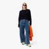 Maglione da donna in lana a maglia moss fit Maglione da donna in lana a maglia moss fit