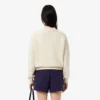 Maglione da donna in lana con intarsio del marchio Maglione da donna in lana con intarsio del marchio