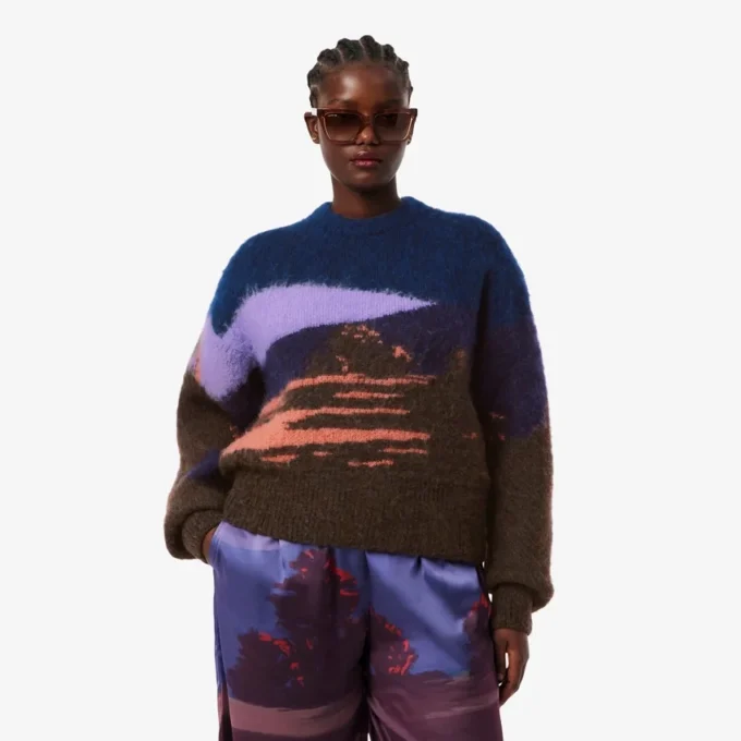 Maglione da donna in lana Landscape Maglione da donna in lana Landscape
