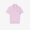 Maglione da golf da donna a maniche corte con collo a polo Maglione da golf da donna a maniche corte con collo a polo