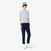 Maglione da golf da donna a maniche corte con collo a polo Maglione da golf da donna a maniche corte con collo a polo
