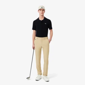Maglione da golf da uomo a maniche corte con collo a polo