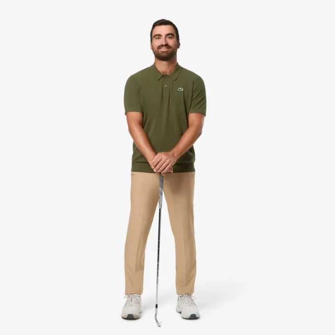 Maglione da golf da uomo a maniche corte con collo a polo Maglione da golf da uomo a maniche corte con collo a polo