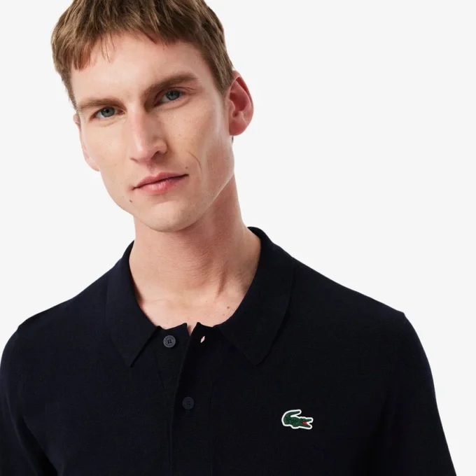 Maglione da golf da uomo a maniche corte con collo a polo Maglione da golf da uomo a maniche corte con collo a polo